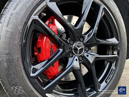 벤츠 GLE53 AMG 블랙유광 휠도색 + 레드 캘리퍼 도색 / 용인 처인구
