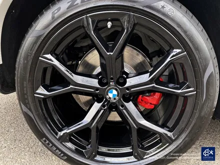 BMW X6 40i 신차 741M 블랙유광 휠도색 + 레드 캘리퍼 도색 / 용인 처인구