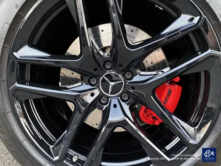 벤츠 GLE53 AMG 블랙유광 휠도색 + 레드 캘리퍼 도색 / 용인 처인구