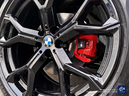 BMW X6 40i 신차 741M 블랙유광 휠도색 + 레드 캘리퍼 도색 / 용인 처인구