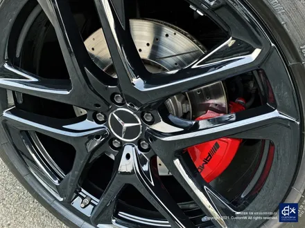 벤츠 GLE53 AMG 블랙유광 휠도색 + 레드 캘리퍼 도색 / 용인 처인구