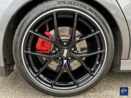 벤츠 A45 AMG BBS CIR 블랙 실버 투톤 유광 휠도색 + 레드 캘리퍼 도색 / 용인 처인구