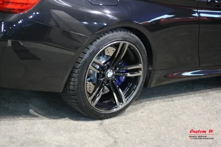 잘못된 휠수리로 엉망인 휠 다이아몬드컷팅 휠수리로 휠복원- 최강한파에도 찾아온 BMW M4 / 용인 처인구