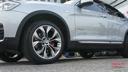 BMW X4의 림 프로텍터의 약간은 불편한 진실과 고스트크롬 휠도색 그리고 캘리퍼 레드 도색. / 용인 처인구