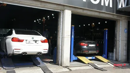 BMW 쿠페형 달리기 머신 M4 조금은 다른 다이아몬드컷팅 휠수리. / 용인 처인구