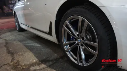 신형 2017 BMW 7시리즈 캘리퍼도색과 고스트크롬 휠도색. / 용인 처인구