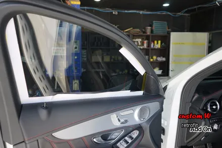 신차 GLC 43 AMG 쿠페 C292 차량의 레드 캘리퍼도색, 에어발란스, 이오나이져. / 용인 처인구
