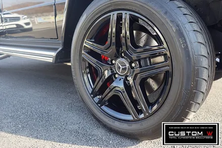 벤츠 G63AMG 지바겐 더욱 포스 넘치게 블랙유광 휠도색. / 용인 처인구