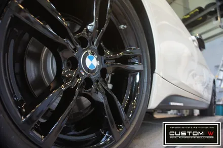 BMW F30 330i 휠 상처수리 후 블랙유광 휠도색. / 용인 처인구