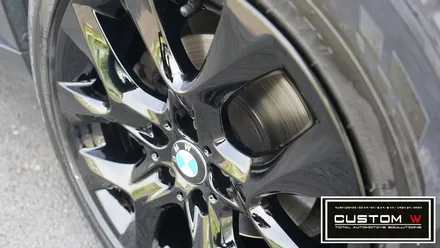 BMW X5 휠 상처수리 후 블랙유광 휠도색. / 용인 처인구