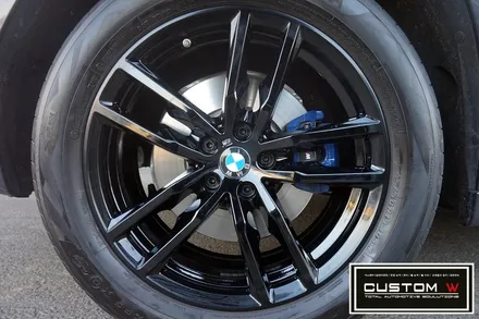 BMW X3 19인치 휠 블랙유광 휠도색.! 커스텀W / 용인 처인구
