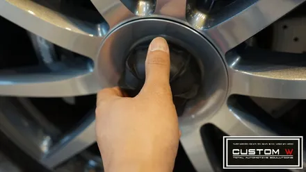 벤츠 S63 AMG 카브리올레 무광 블랙 실버 투톤 휠도색. / 용인 처인구