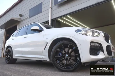 BMW G01 X3 휠 상처 수리 후, 블랙 유광 휠도색. / 용인 처인구