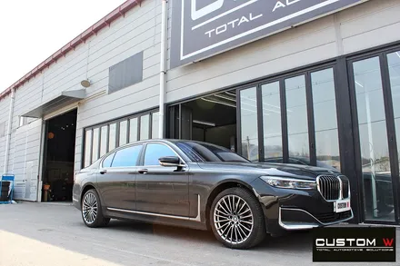 기존 작업한  BMW 740Li 엄청난 휠 상처, 2개 휠 수리 후 고스트크롬으로 다시 휠도색 / 용인 처인구
