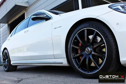 벤츠 S63 AMG 무광블랙실버 투톤 휠 도색 / 용인 처인구