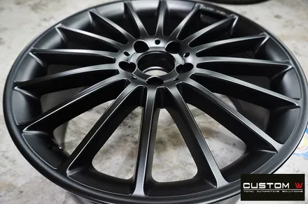 벤츠 A45 AMG 휠 상처 수리 후 매트블랙 휠도색 / 용인 처인구