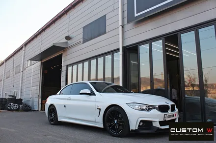 BMW 428i 441M 휠 상처 수리 후 블랙유광 휠도색 / 용인 처인구