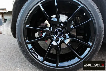 벤츠 GLC43 AMG 휠 상처 수리 후 블랙유광 휠도색 / 용인 처인구