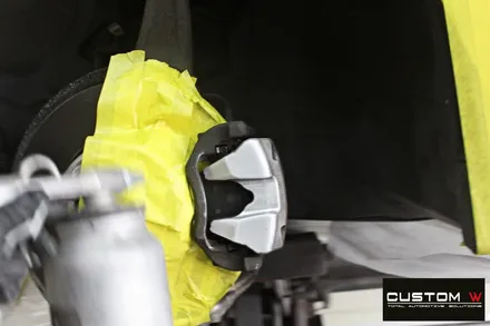 BMW G30 520d 18인치 662M 휠 블랙유광 휠도색 + 레드 캘리퍼 도색 / 용인 처인구