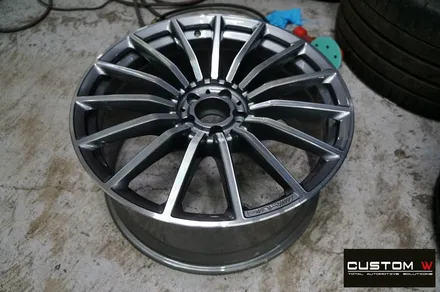 벤츠 GT43 AMG 휠 상처 수리 후 다이아몬드 컷팅 휠복원 / 용인 처인구