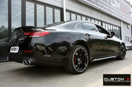 벤츠 CLS53 AMG 휠 상처 수리 후 블랙 실버 투톤 유광 휠도색 / 용인 처인구