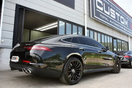 벤츠 GT43 AMG 휠수리 후 블랙유광 휠도색 (feat.견고한 기존 도막) / 용인 처인구