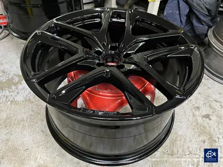 벤츠 GLE53 AMG 쿠페 블랙유광 휠도색 + 레드 캘리퍼 도색 / 용인 처인구
