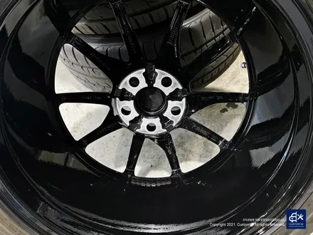 재규어 F타입(F-TYPE) 휠수리 후 블랙유광 휠도색 / 용인 처인구