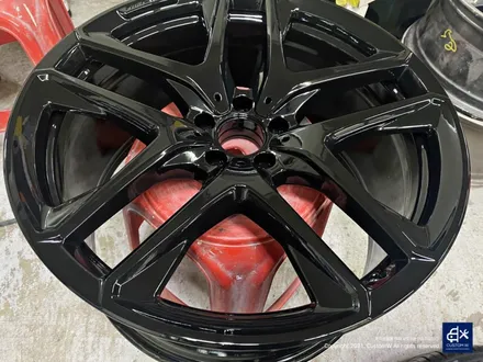 벤츠 GLE53 AMG 블랙유광 휠도색 & 레드 캘리퍼 도색 / 용인 처인구