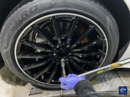 벤츠 GT43 AMG 블랙실버 투톤 유광 휠도색 / 용인 처인구