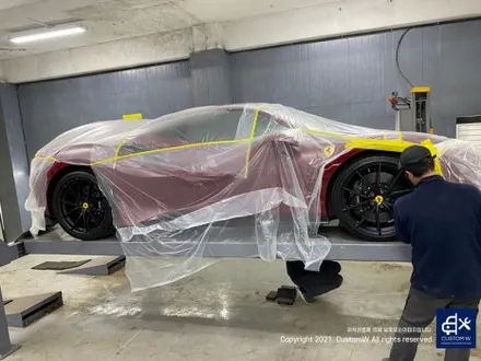 페라리 488 피스타 카본 세라믹 골드 캘리퍼 도색 Ferrari 488 Pista / 용인 처인구