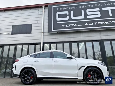 BMW X6 40i 신차 741M 블랙유광 휠도색 + 레드 캘리퍼 도색 / 용인 처인구