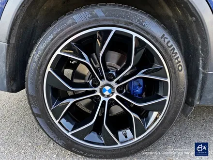 BMW X4 박리 후 블랙 폴리시 휠도색 + 블루 캘리퍼 도색 / 용인 처인구