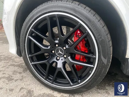 벤츠 GLE63 AMG 휠 도색 불량 재작업 약품 박리 제거 후, 사틴 블랙 + 실버 투톤 휠도색 + 레드 캘리퍼 도색 / 용인 처인구