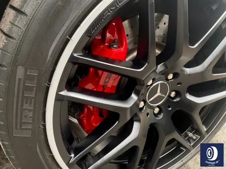 벤츠 GLE63 AMG 휠 도색 불량 재작업 약품 박리 제거 후, 사틴 블랙 + 실버 투톤 휠도색 + 레드 캘리퍼 도색 / 용인 처인구