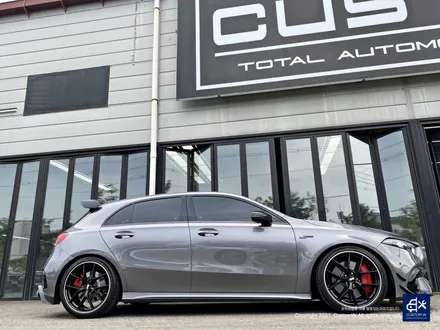 벤츠 A45 AMG BBS CIR 블랙 실버 투톤 유광 휠도색 + 레드 캘리퍼 도색 / 용인 처인구