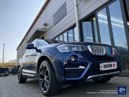 BMW X4 박리 후 블랙 폴리시 휠도색 + 블루 캘리퍼 도색 / 용인 처인구