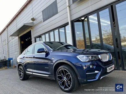 BMW X4 박리 후 블랙 폴리시 휠도색 + 블루 캘리퍼 도색 / 용인 처인구