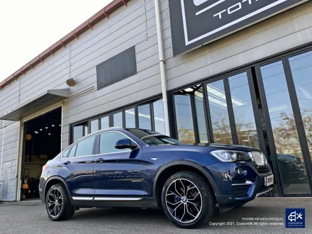BMW X4 박리 후 블랙 폴리시 휠도색 + 블루 캘리퍼 도색 / 용인 처인구