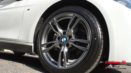 BMW 신차 휠도색- 328I 고스트크롬. / 용인 처인구