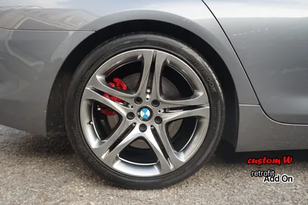 BMW 640D 블루와 레드 캘리퍼도색, 고스트크롬 휠도색. / 용인 처인구