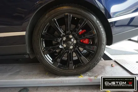 레인지로버 보그 블랙유광 휠도색, 레드 캘리퍼도색(brembo) / 용인 처인구