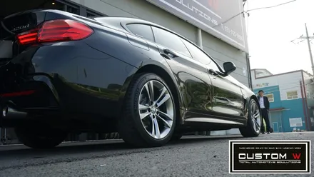 BMW 420d 그란쿠페 18인치 스포츠휠 휠 상처수리 후 고스트크롬 휠도색. / 용인 처인구