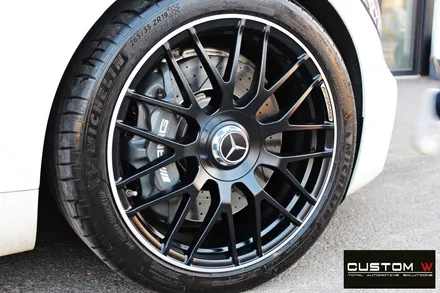 꾸준한 인기 벤츠 AMG GT  쿠페 무광 블랙 실버 투톤 휠 도색 / 용인 처인구