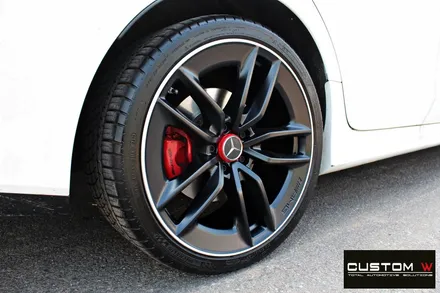 벤츠 CLS53 AMG 2개 다이아몬드 컷팅 휠 수리 (+마차휠 1개 박리후 블랙유광 휠 도색) / 용인 처인구