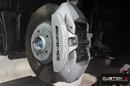 벤츠 CLS53 AMG 블랙실버 투톤 유광 휠도색 + 카본 세라믹 골드 캘리퍼 도색 / 용인 처인구