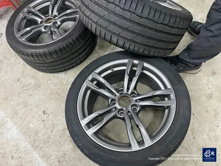 BMW F30 320d 441M 휠수리 후 블랙유광 휠도색 / 용인 처인구