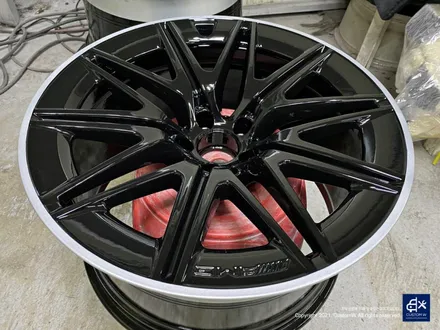 벤츠 GT43 AMG 휠수리 후 블랙 실버 투톤 유광 휠도색 / 용인 처인구