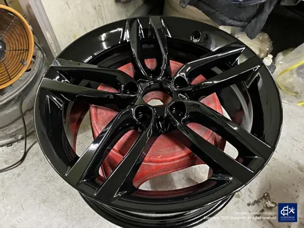 BMW 118d 461M 휠수리 후 블랙유광 휠도색 / 용인 처인구