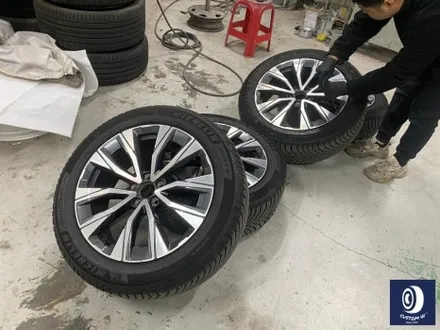 볼보 V90 CC (크로스 컨트리) 휠 상처 수리 후, 블랙 유광 휠도색_ / 용인 처인구